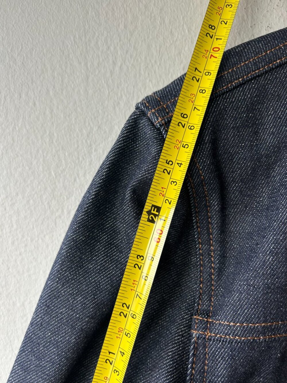 A.P.C. Veste Jean Work Denim Jacket Indigo 100% Cotton Utility S - Picture 10 of 10